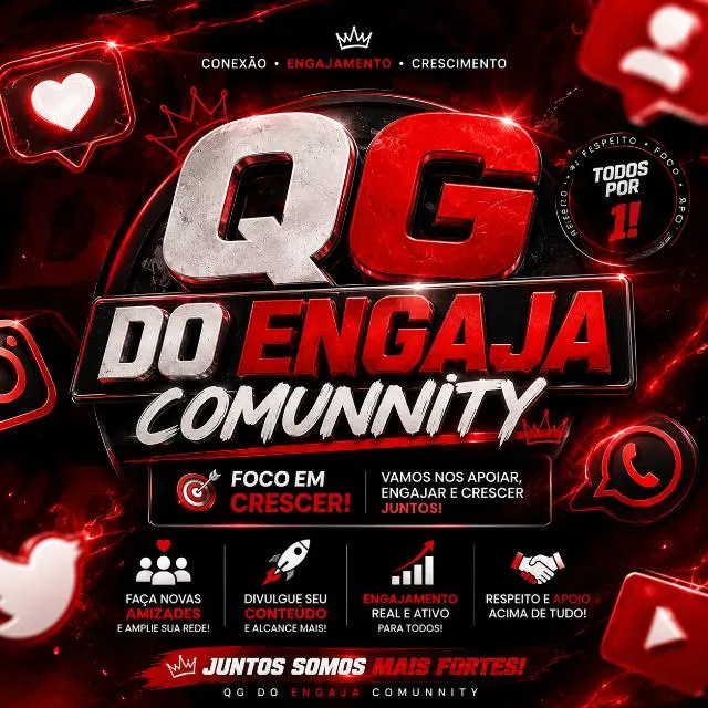 Imagem do grupo de WhatsApp QG Do Engaja - Community